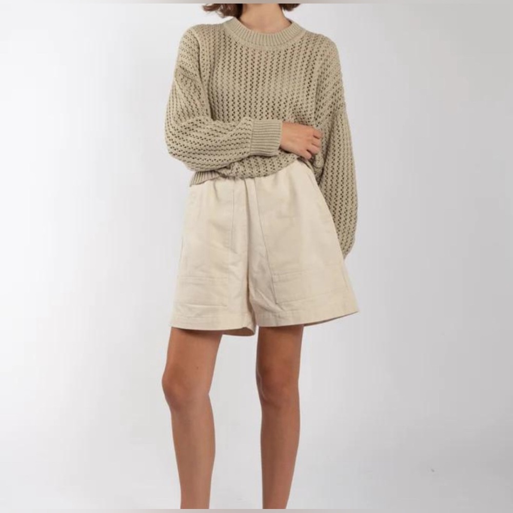 Micaela Greg Field Shorts in Cream, like new